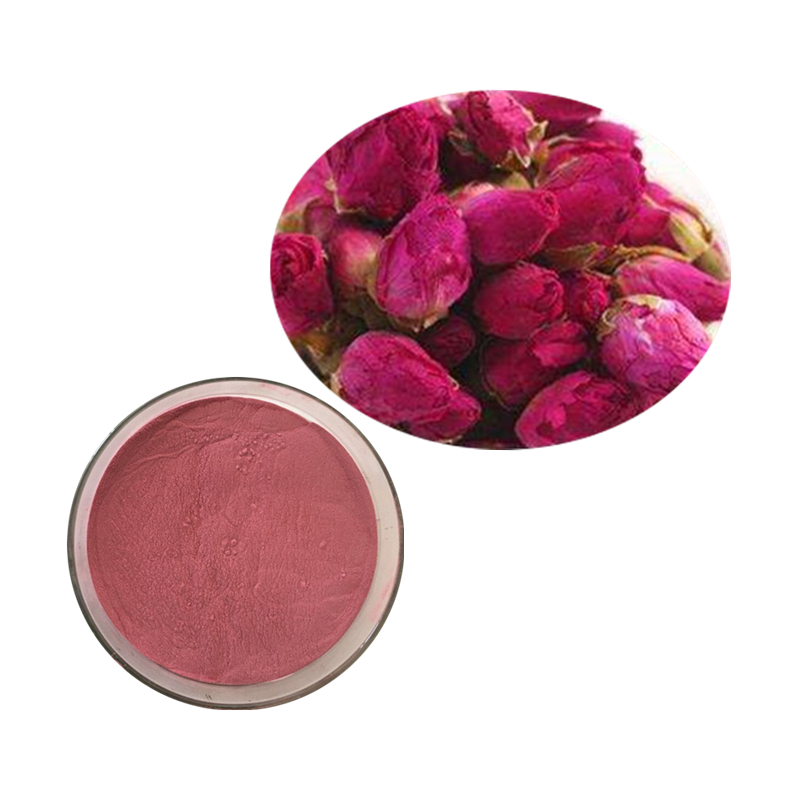 Polvo de flor de pétalo de rosa